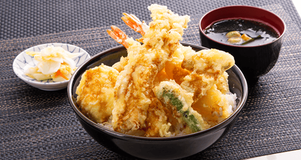 石巻名物穴子海老天丼